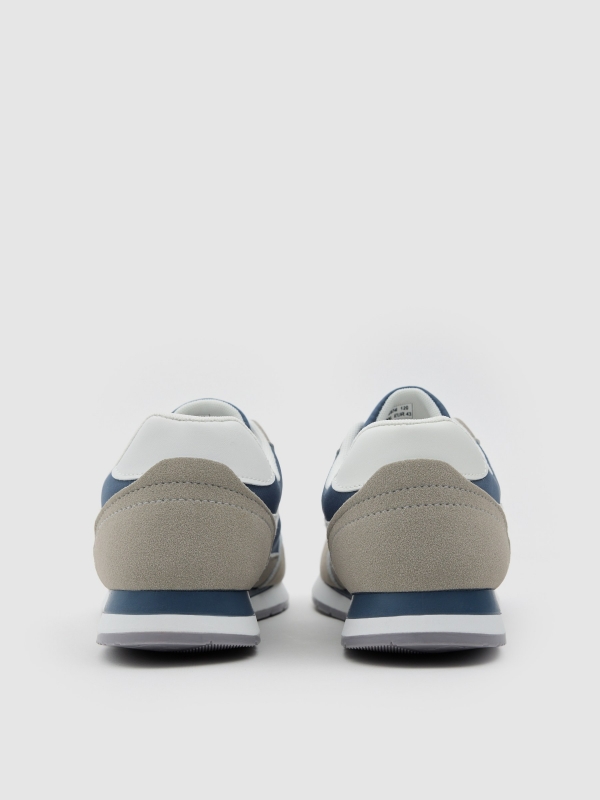 Retro low-top sneaker blue detail view