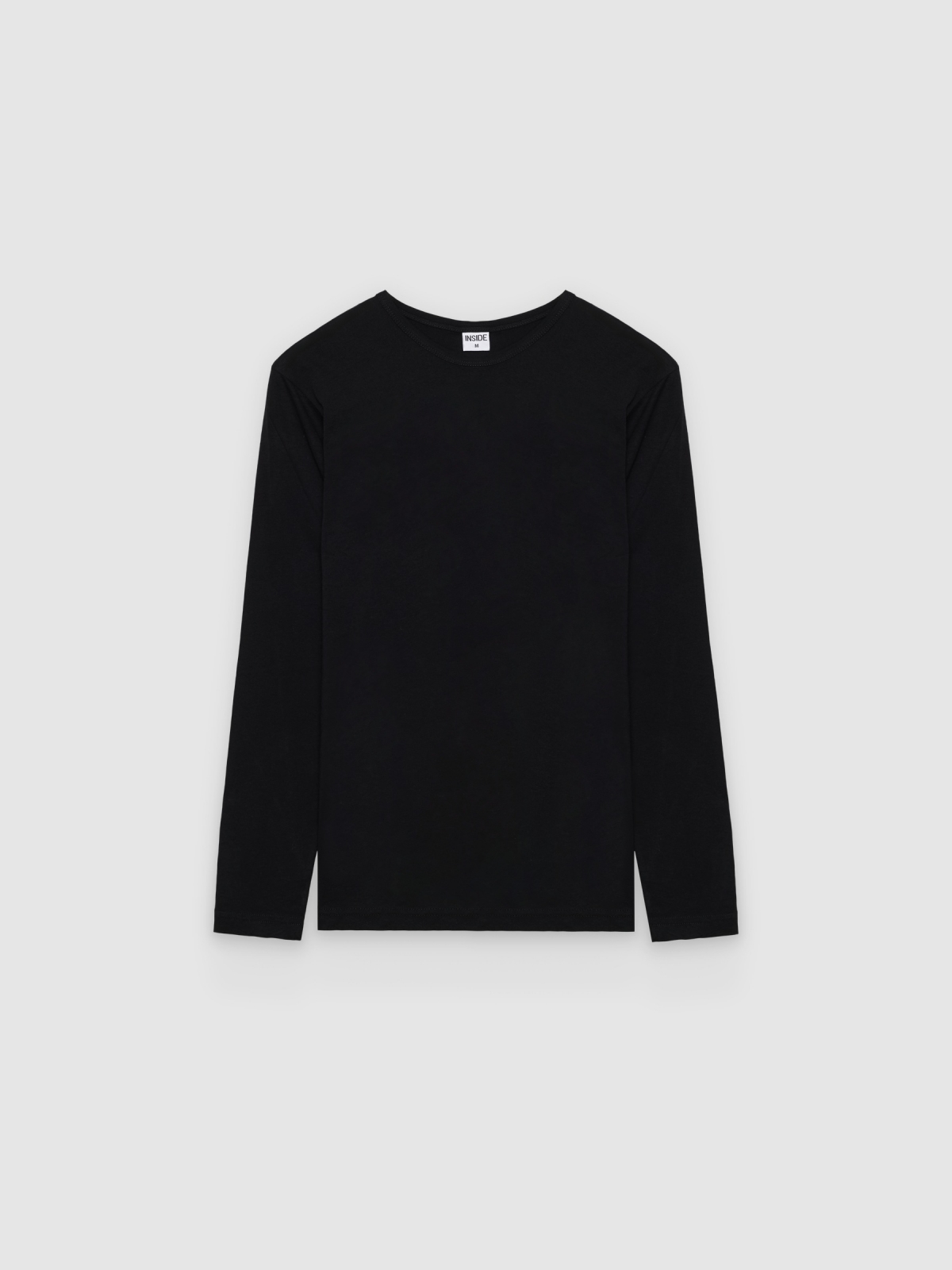 %Pto% Basic long sleeve t-shirt black front view