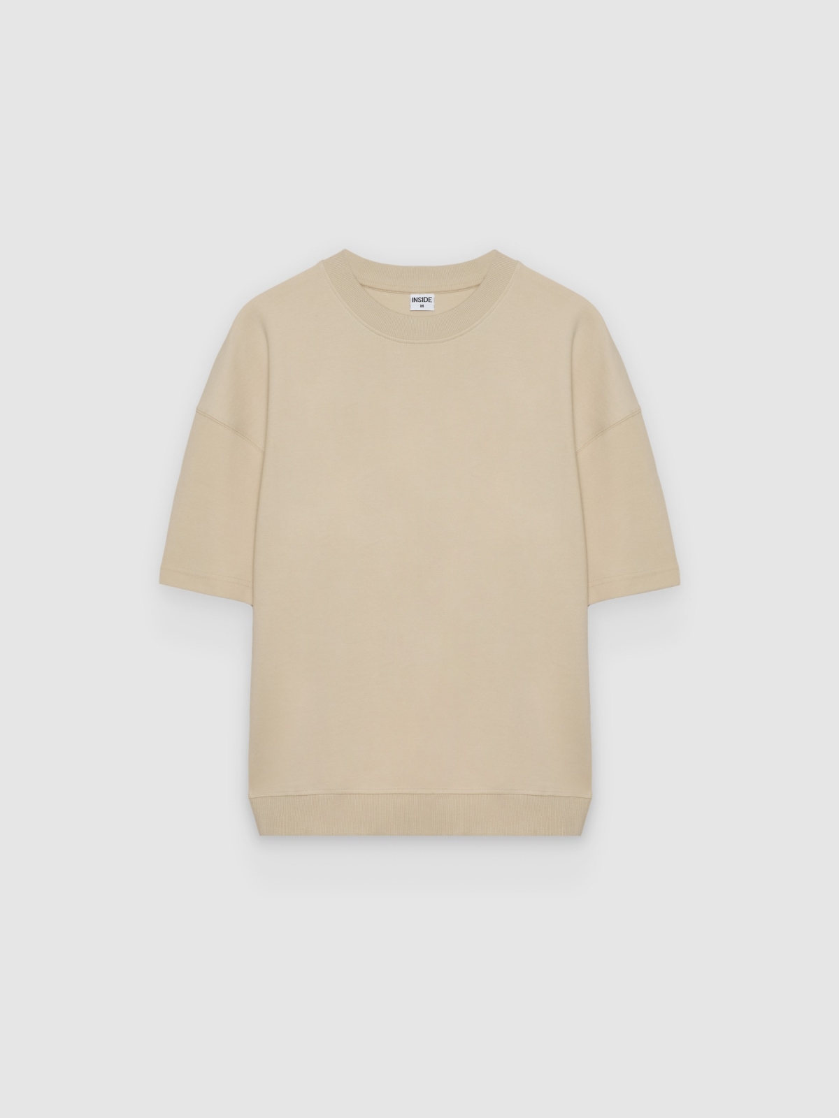 %Pto% Plain short-sleeve T-shirt raw front view