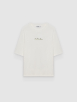 %Pto% Camiseta oversize algodón texto blanco roto vista frontal