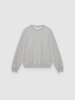 %Pto% Sudadera básica oversize gris melange vista frontal