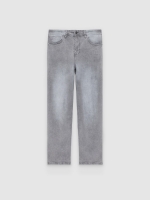 %Pto% Jeans cinzentas de corte regular cinza vista frontal