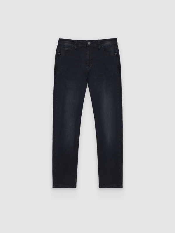  Jeans slim denim gris negro vista frontal