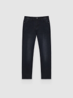 %Pto% Jeans slim cinzentas preto vista frontal