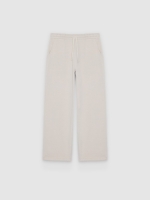 %Pto% Calça de moletom wide leg crua vista frontal