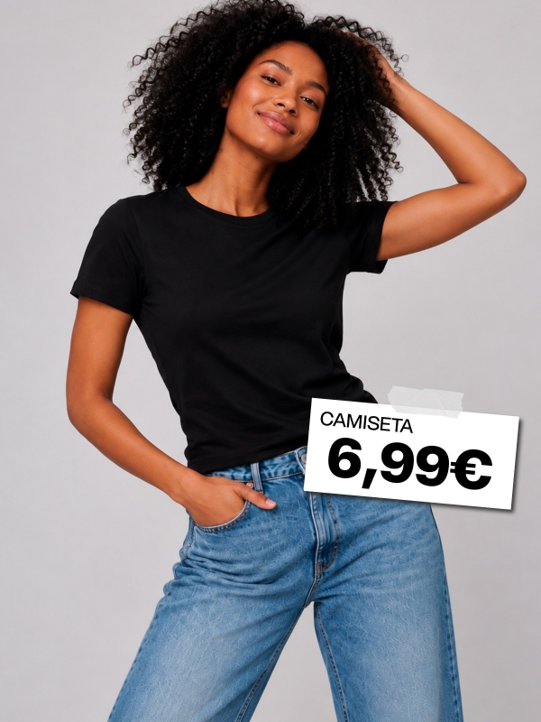  Basic cotton regular t-shirt