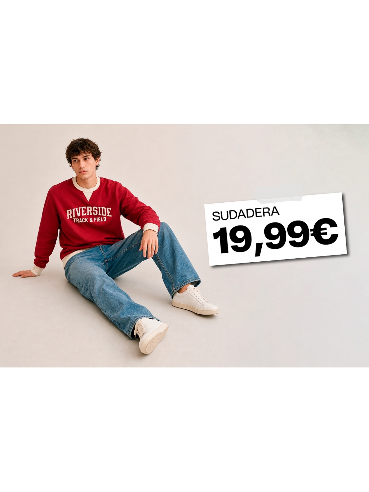 %Extra%%Cover% Oversized campus text sweatshirt