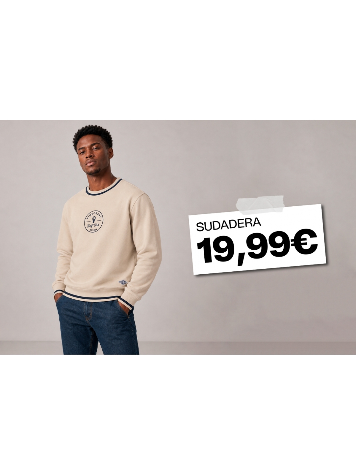%Extra%%Cover% Embroidered oversized golf club sweatshirt