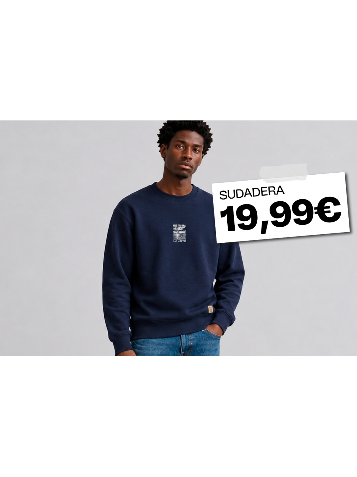 %Extra%%Cover% Sudadera nature cuello redondo