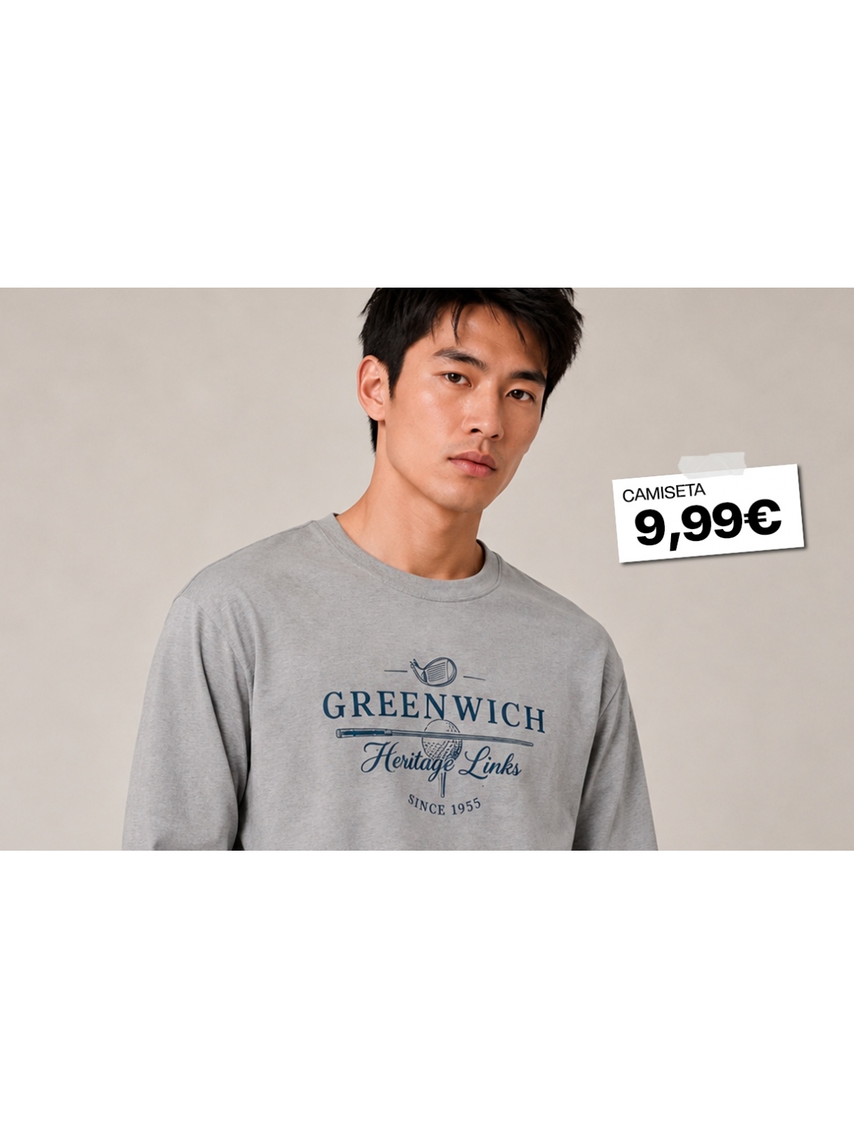 %Extra%%Cover% Camiseta estampada golf manga larga