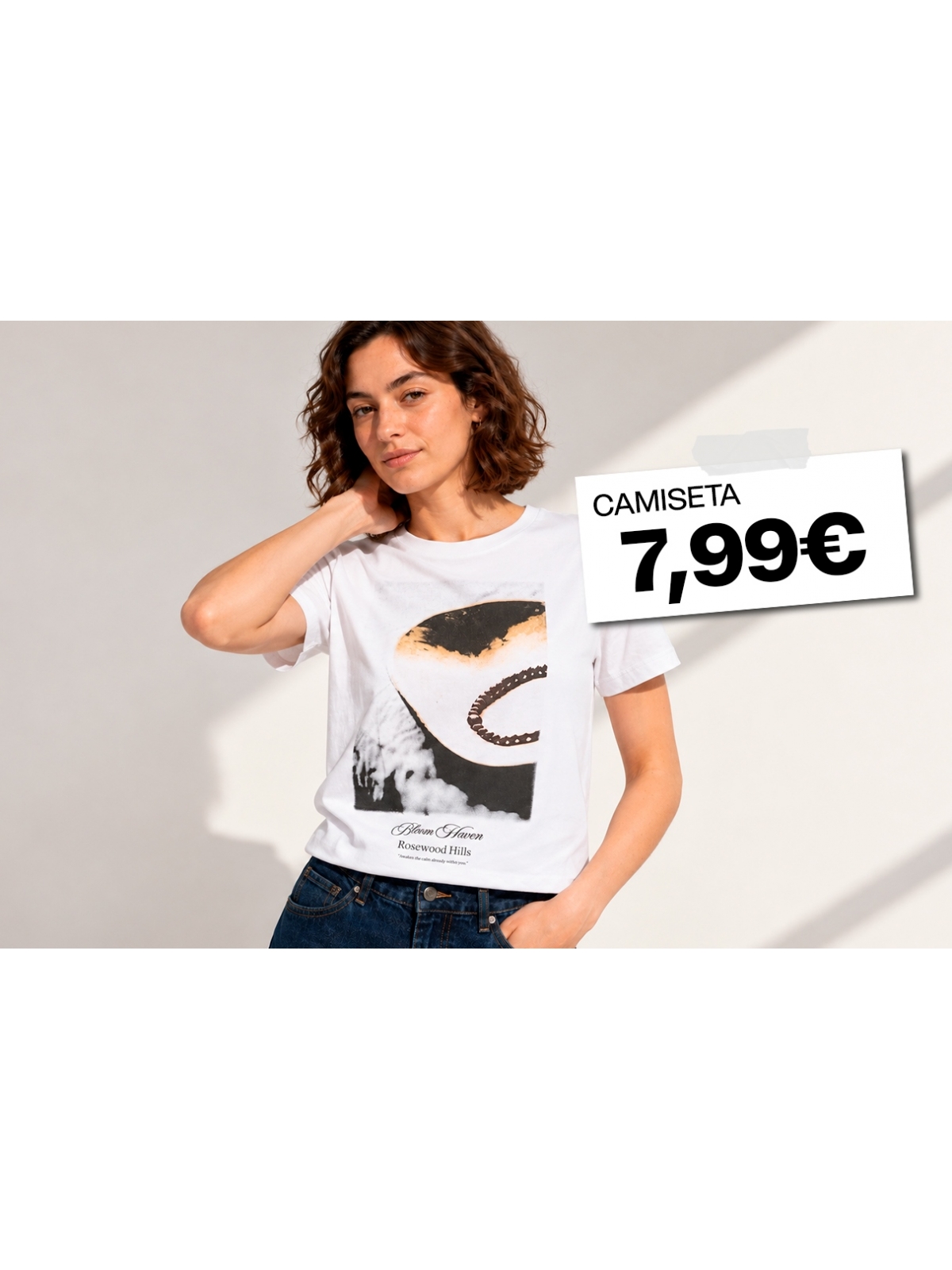 %Extra%%Cover% Camiseta print gráfica algodón