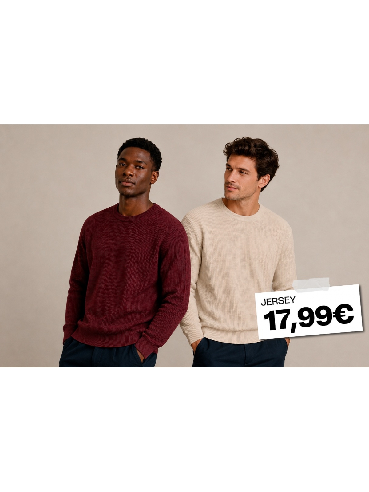 %Extra%%Cover% Regular plain-knit crew-neck sweater