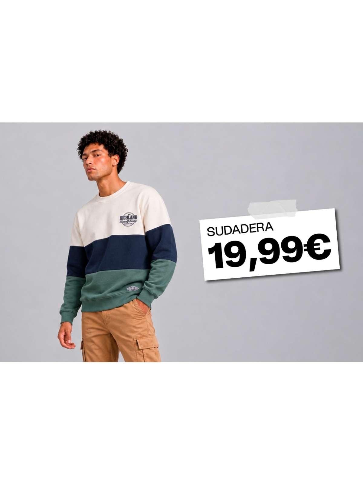 %Extra%%Cover% Oversize color-block sweatshirt