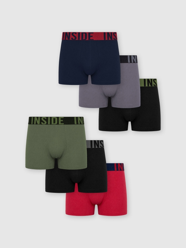 Boxer liso pack 6 unidades