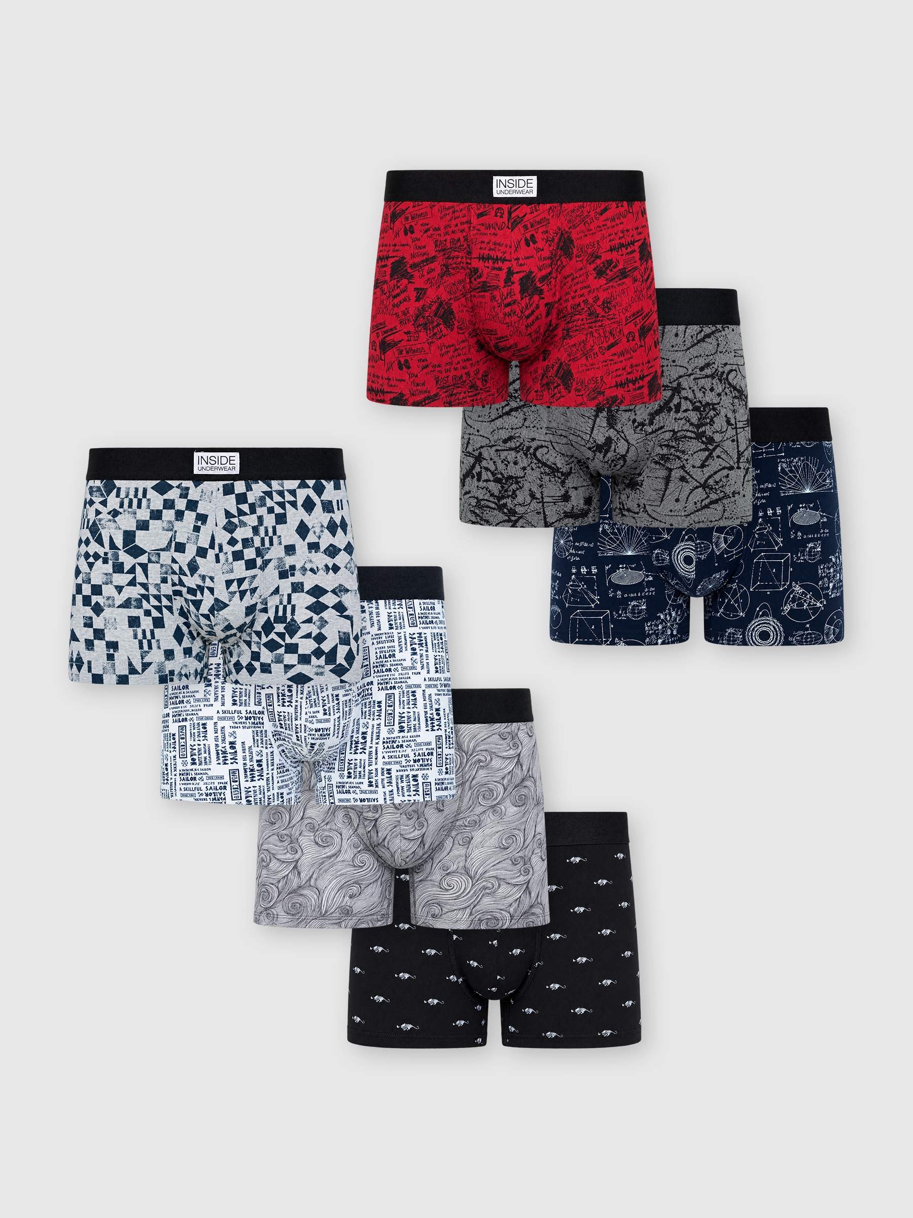 Boxers estampados pack 7 uds multicolor