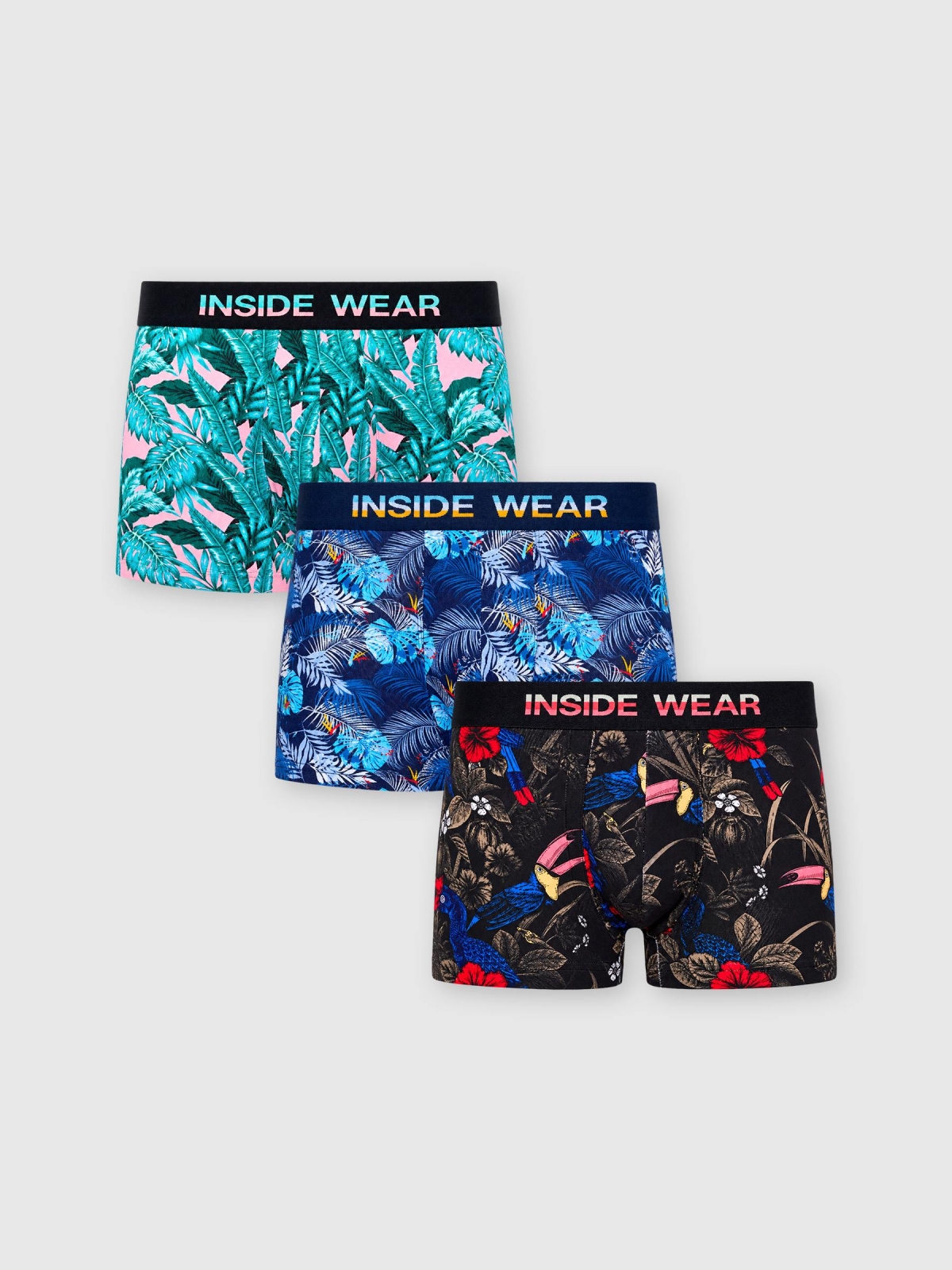 Boxer estampado pack 3 uds multicolor