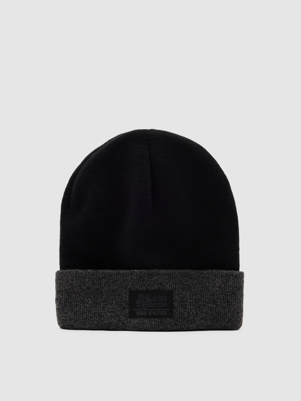 Turned-up hat dark grey 45º front view