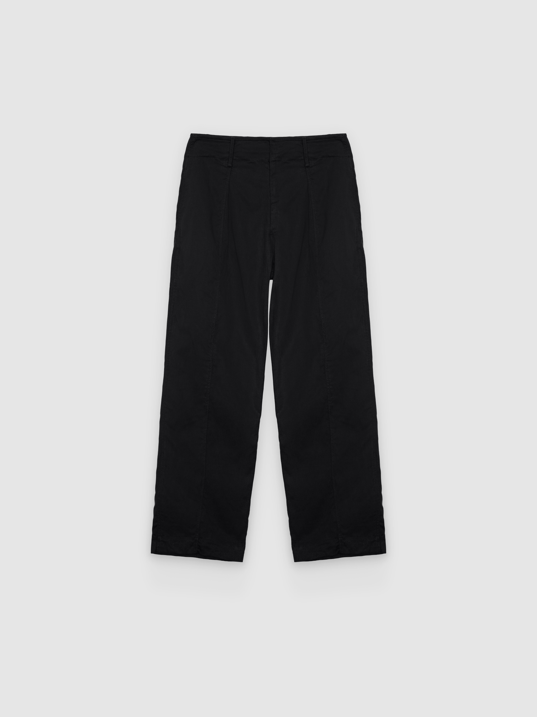  Carrot wide-leg pants black front view