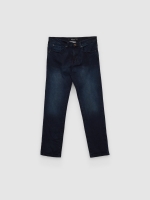 %Pto% Jeans slim tiro medio azul vista frontal