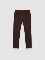 %Pto% Jeans slim tiro alto negros chocolate vista frontal
