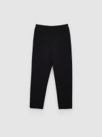%Pto% Pantalón jogger tiro alto algodón negro vista frontal