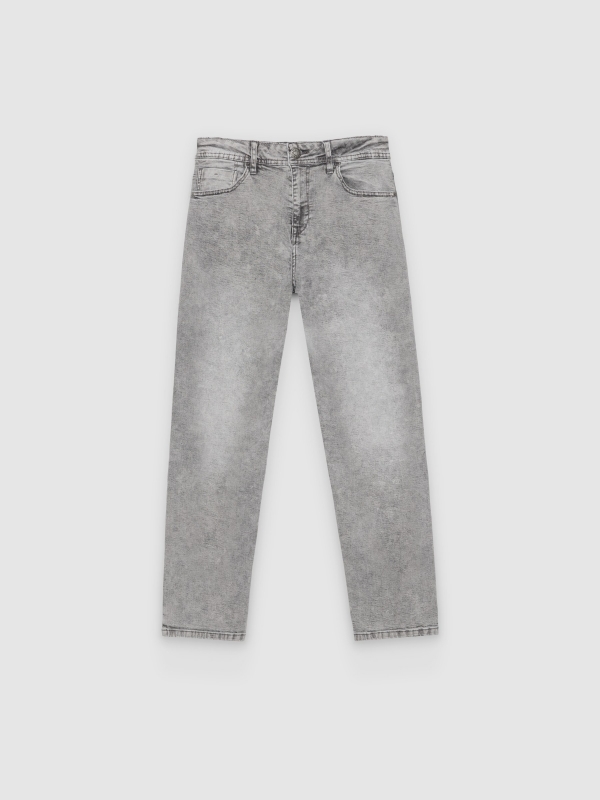  Jeans cinzentas de corte regular cinza vista frontal