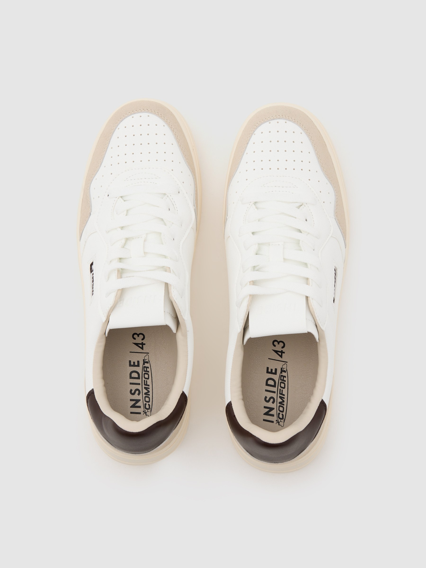Esportiva retrô combinadas branco