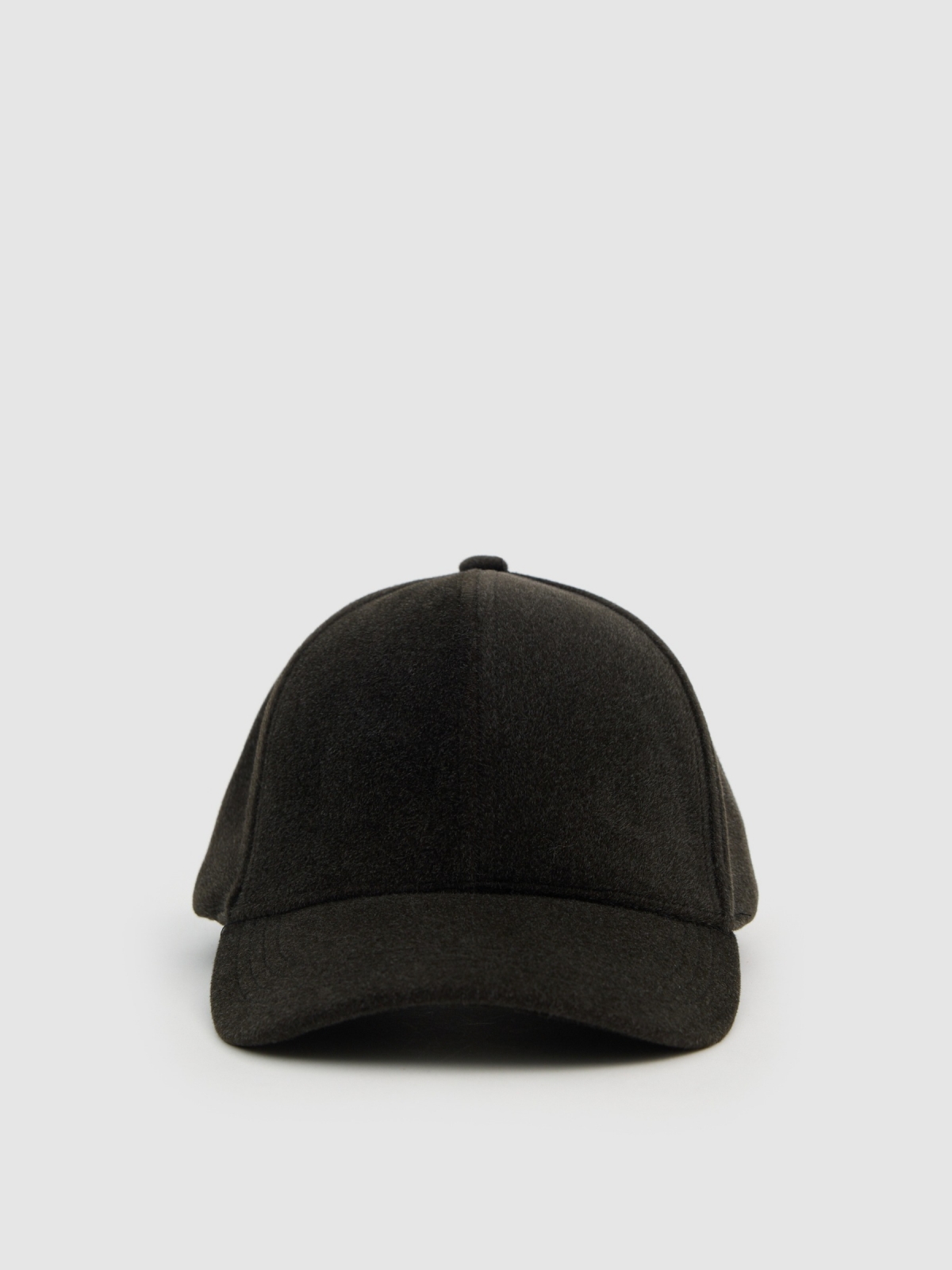 Gorra baseball microfibra gris vista lateral frontal 45º