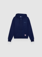 %Pto% Chaqueta con capucha Ironshop azul marino vista frontal