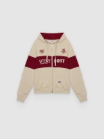%Pto% West Port Hooded Jacket raw front view