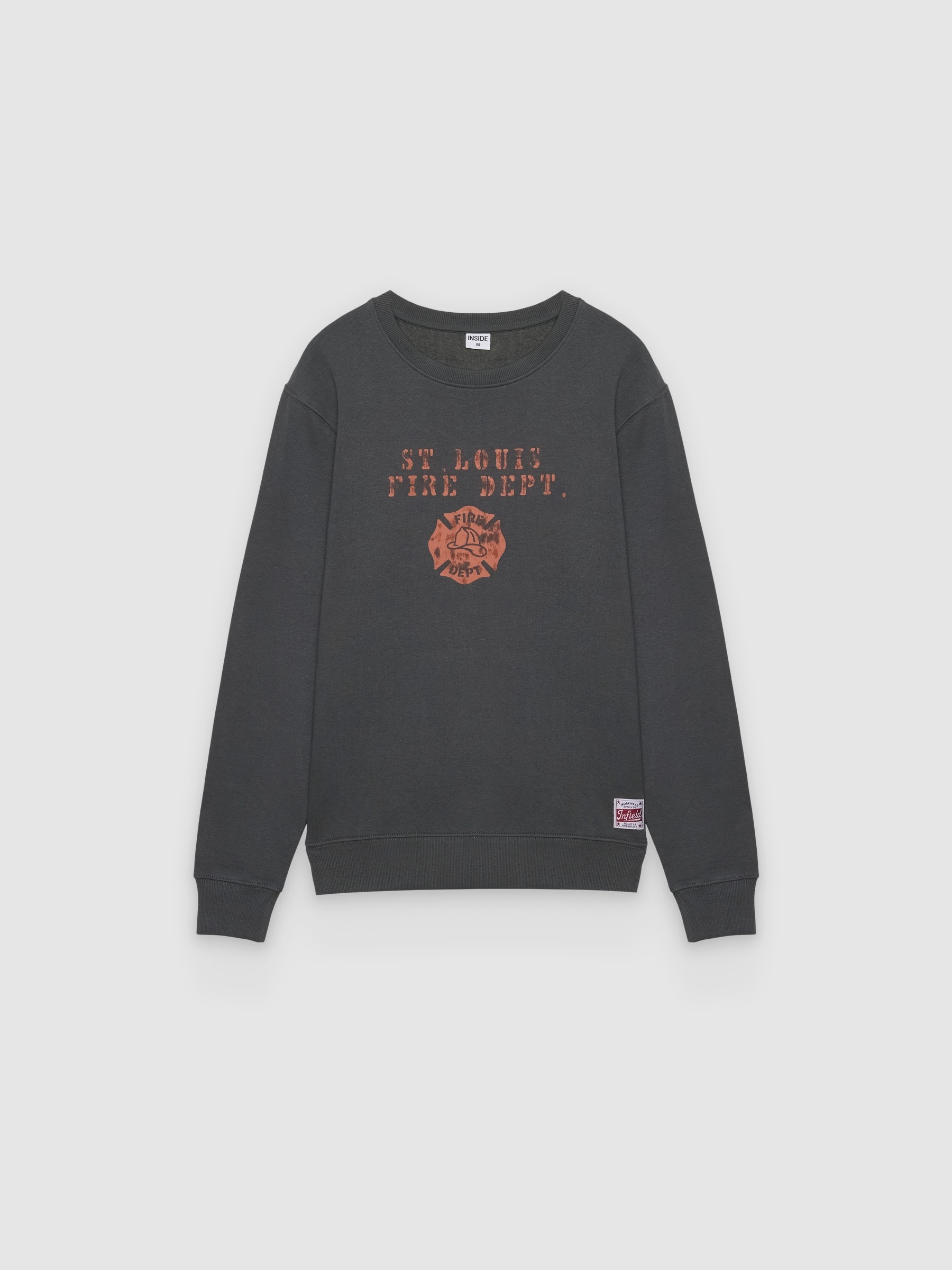 Fire print sweatshirt