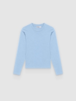 %Pto% Basic oversized long-sleeve t-shirt light blue front view