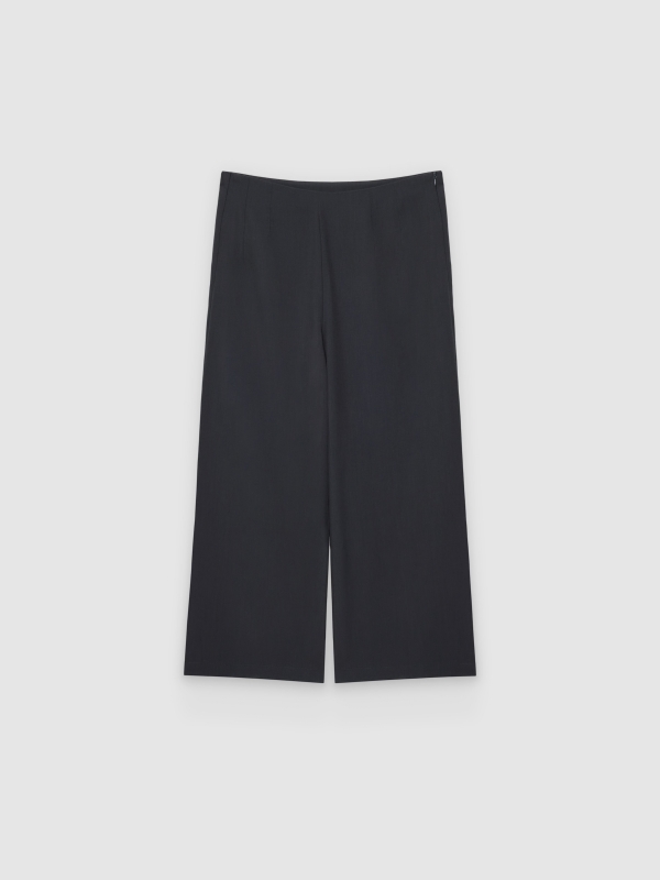  Pantalón culotte básico gris oscuro vista frontal