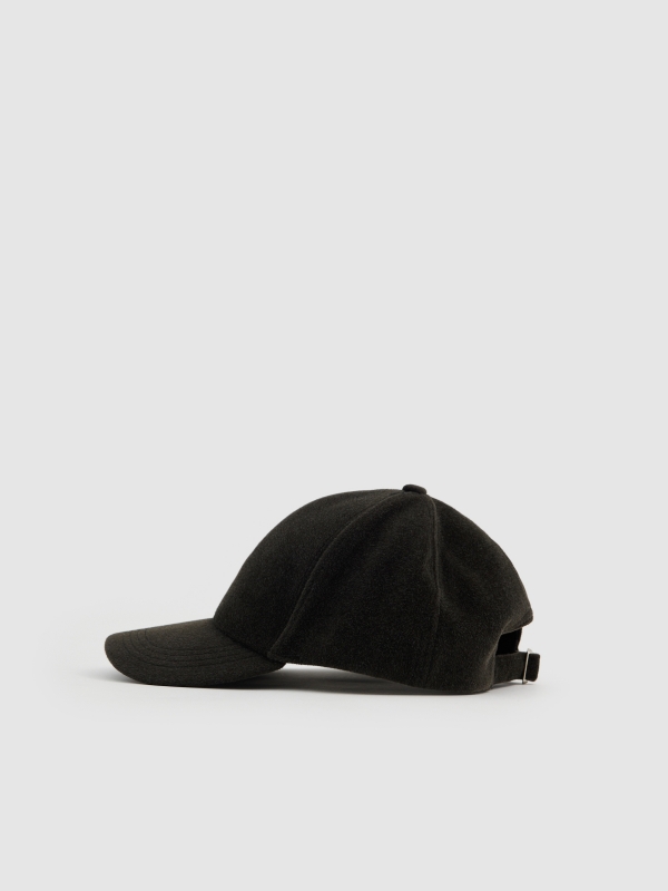Gorra baseball microfibra gris vista frontal