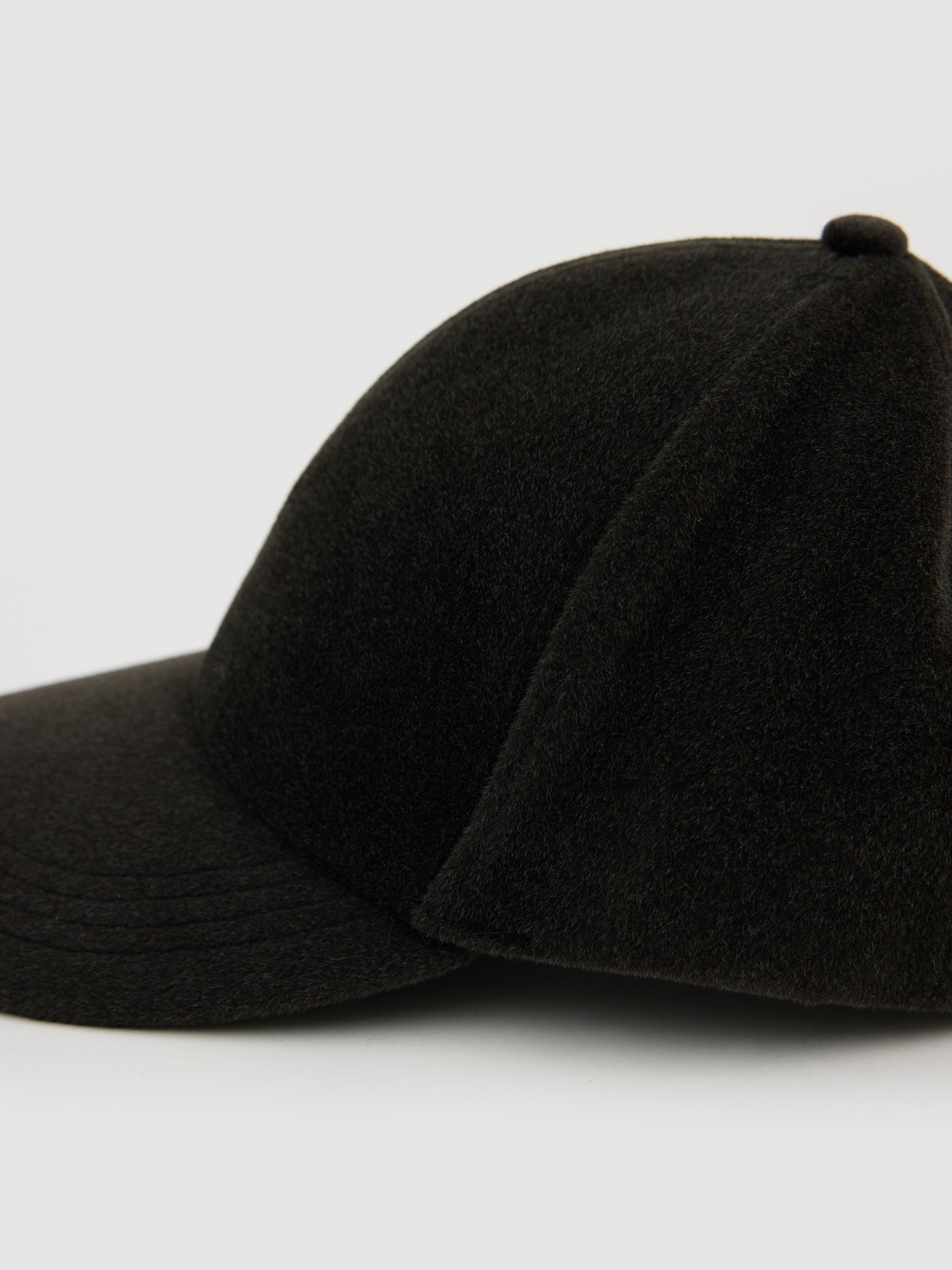 Microfiber Baseball Cap grey 45º front view