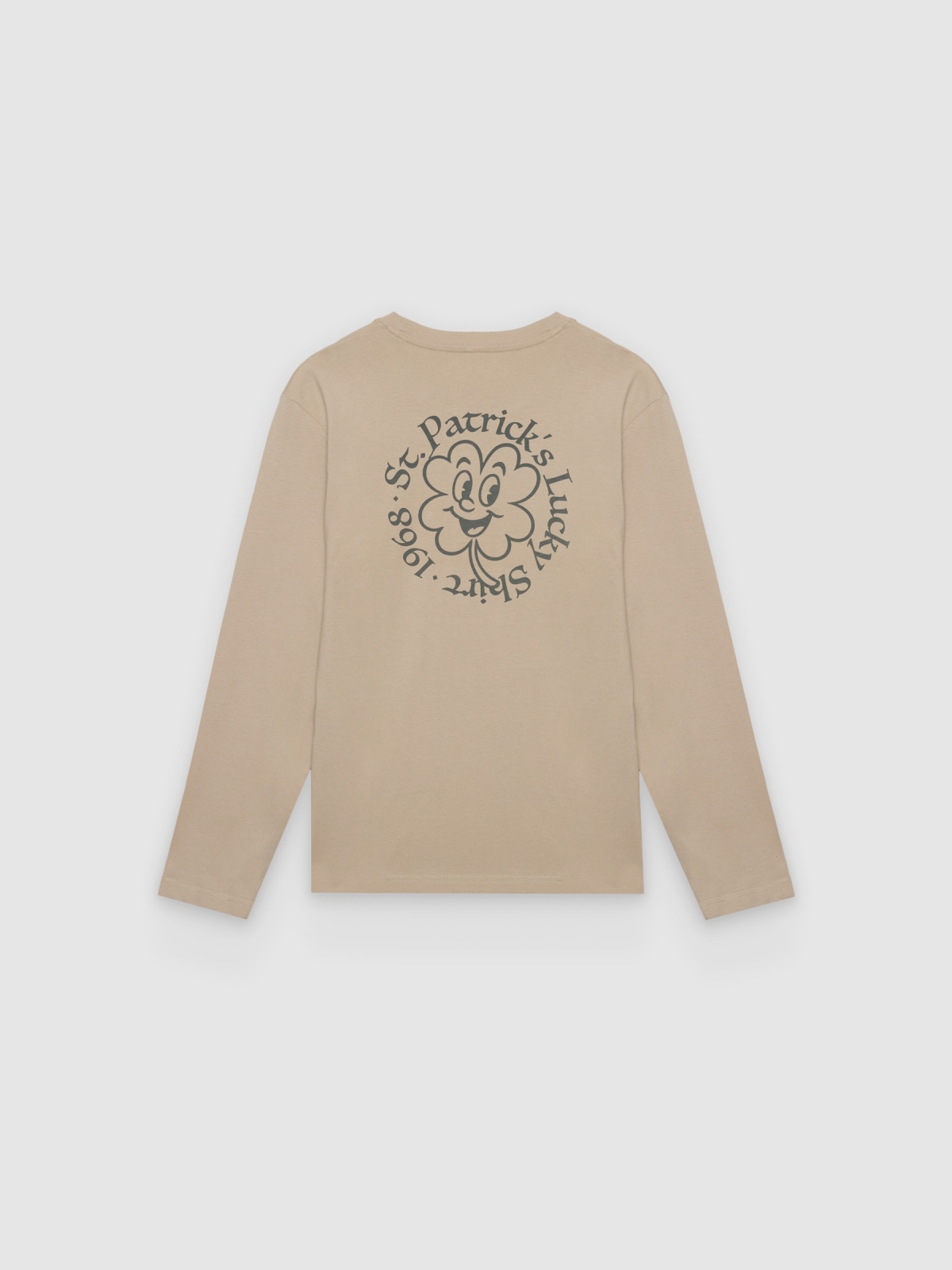 Camiseta manga larga st patricks crudo vista trasera