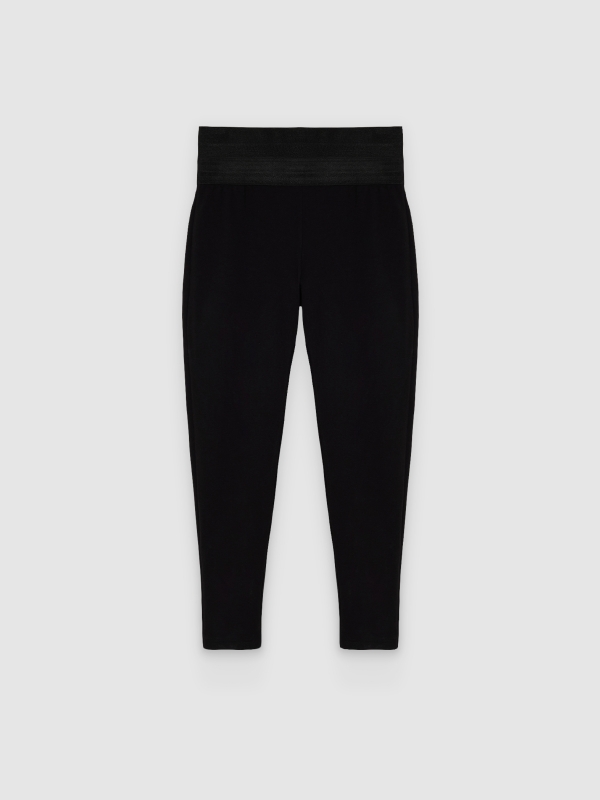  Legging push up tiro alto negro vista frontal