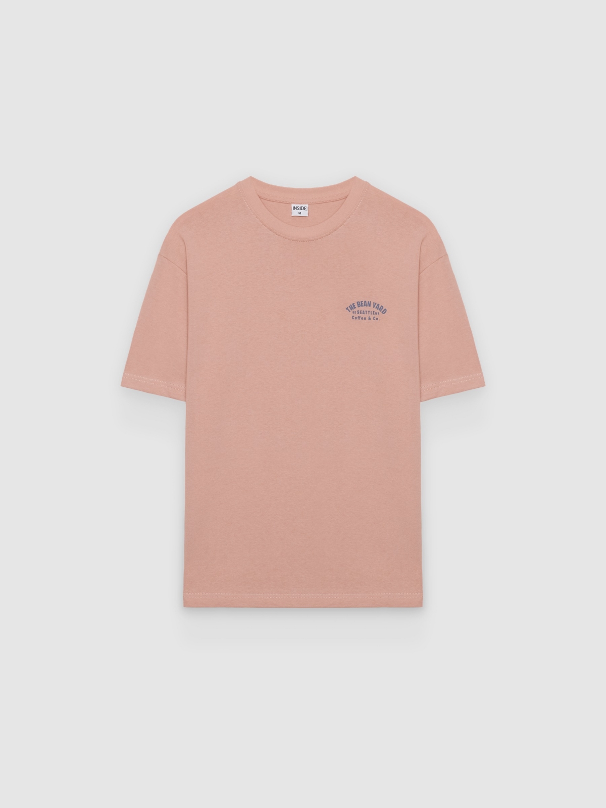 %Pto% Camiseta the bean yard rosa nude vista frontal
