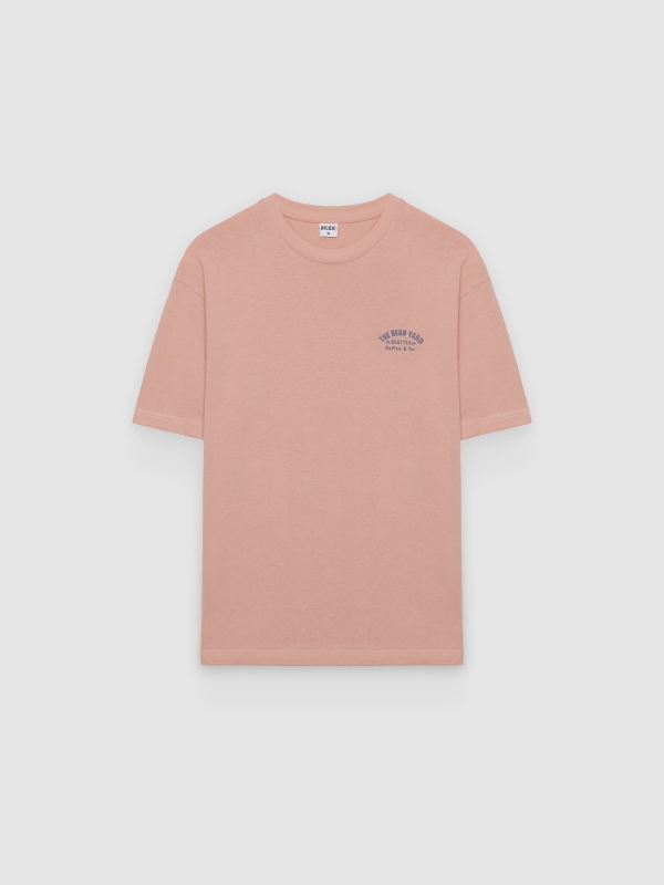  Camiseta the bean yard rosa nude vista frontal