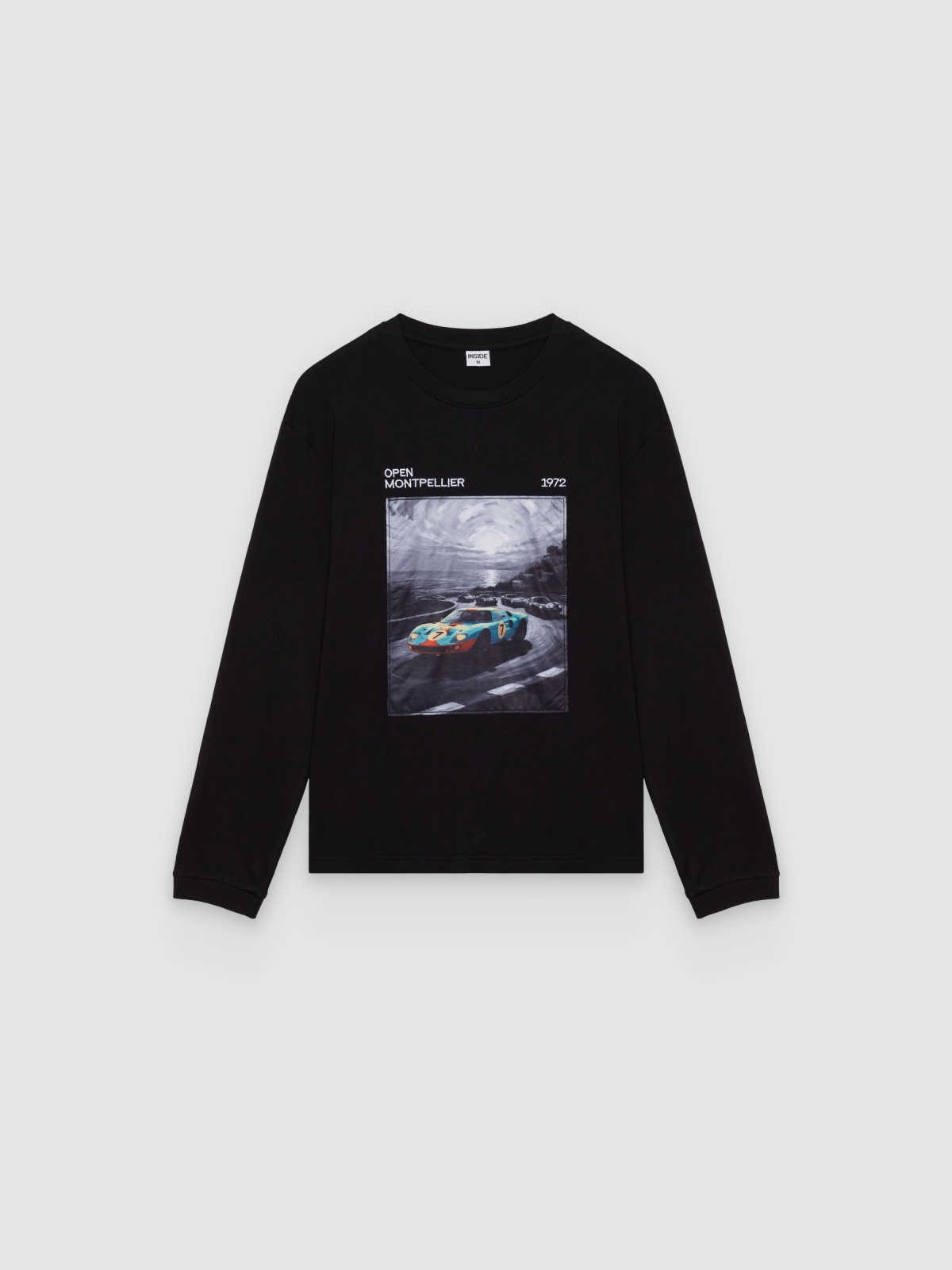 %Pto% Long sleeve motor 1972 t-shirt black front view