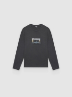 %Pto% Camiseta british music azul marino vista frontal