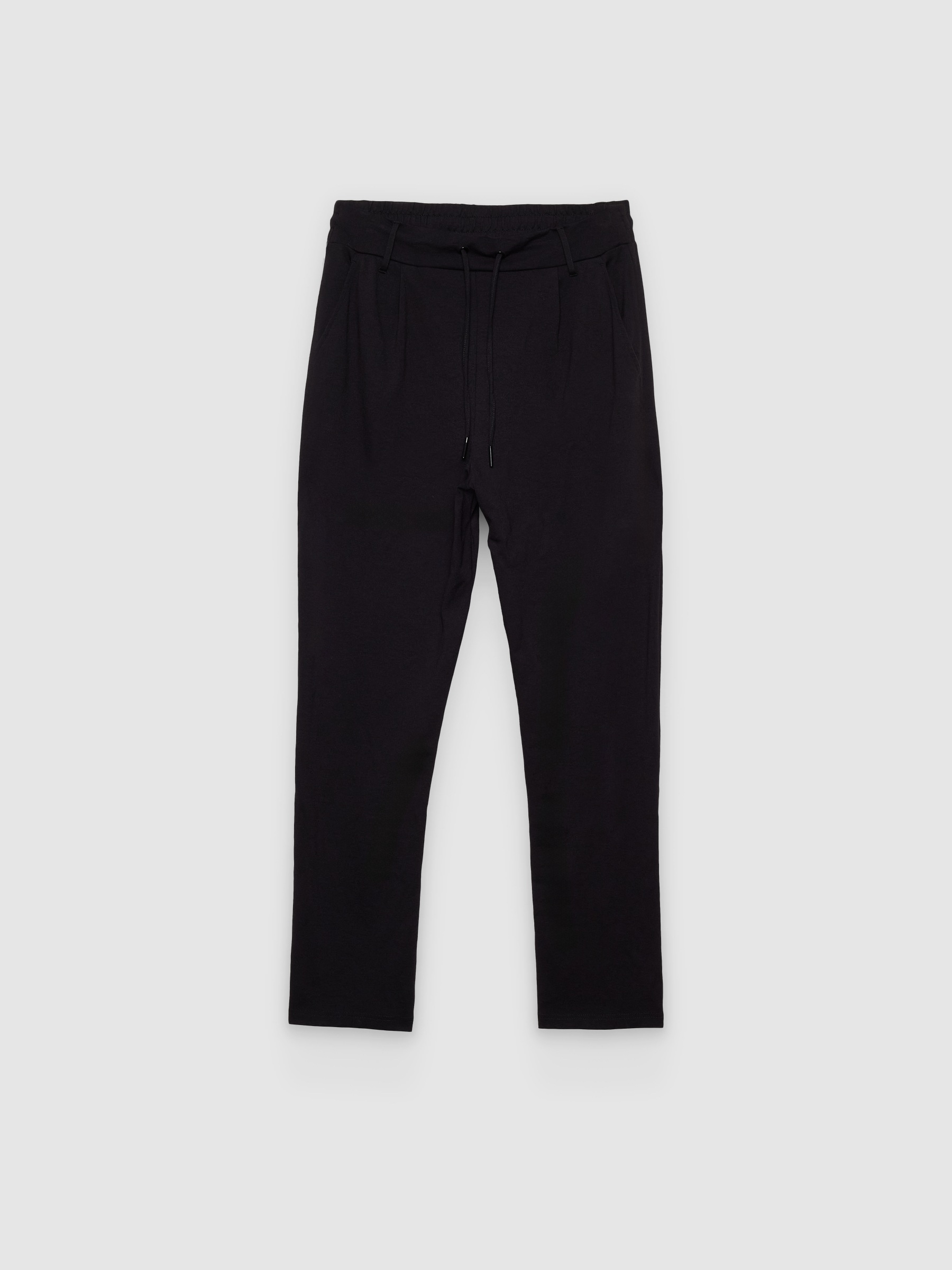 %Pto% Calça chino técnica slim preto vista frontal