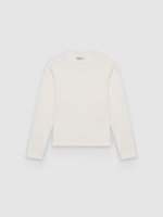 %Pto% Basic cotton long-sleeve Tshirt off white front view