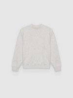 %Pto% Sweatshirt básica de gola redonda melange claro vista frontal