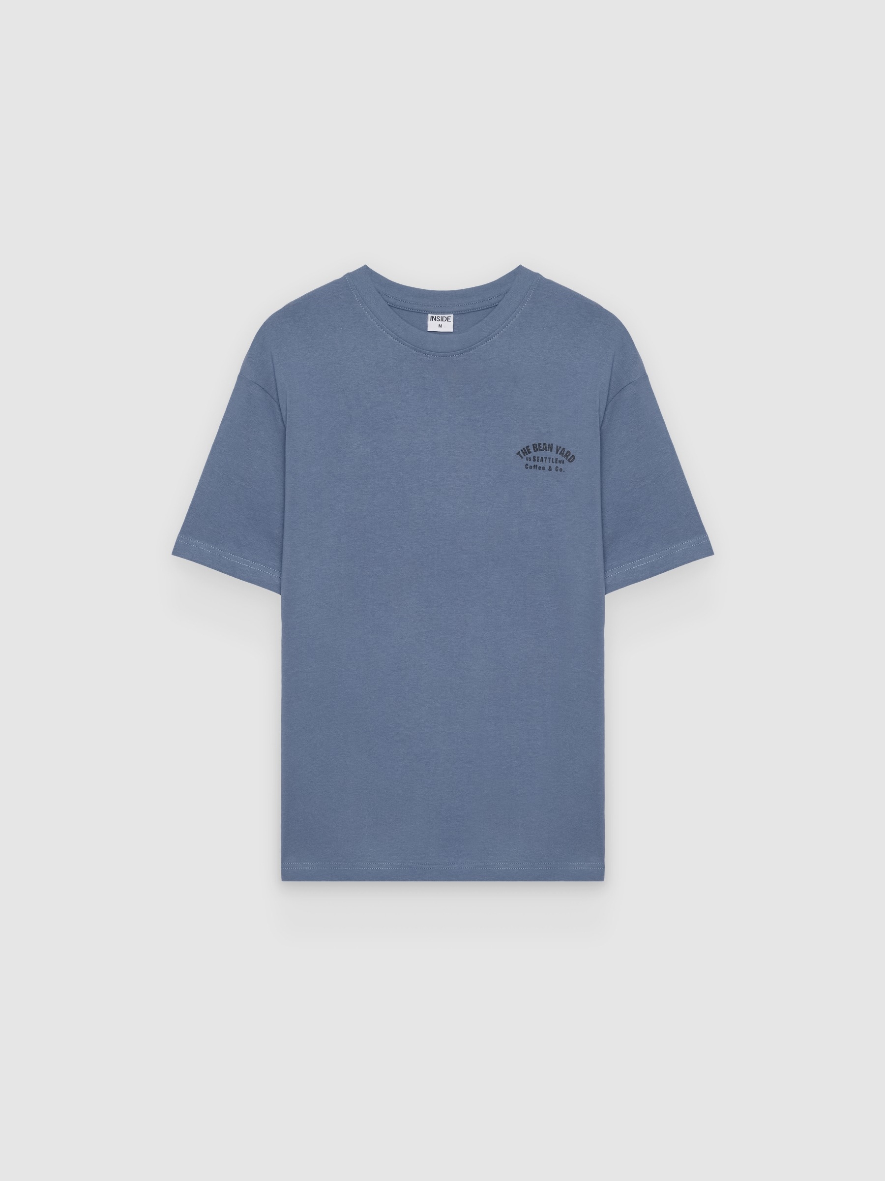  Camiseta the bean yard azul vista frontal