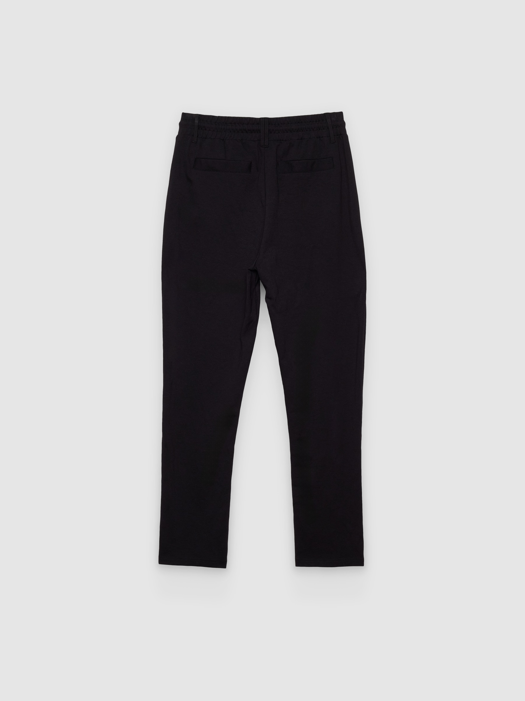 %Pto% Calça chino técnica slim preto vista frontal