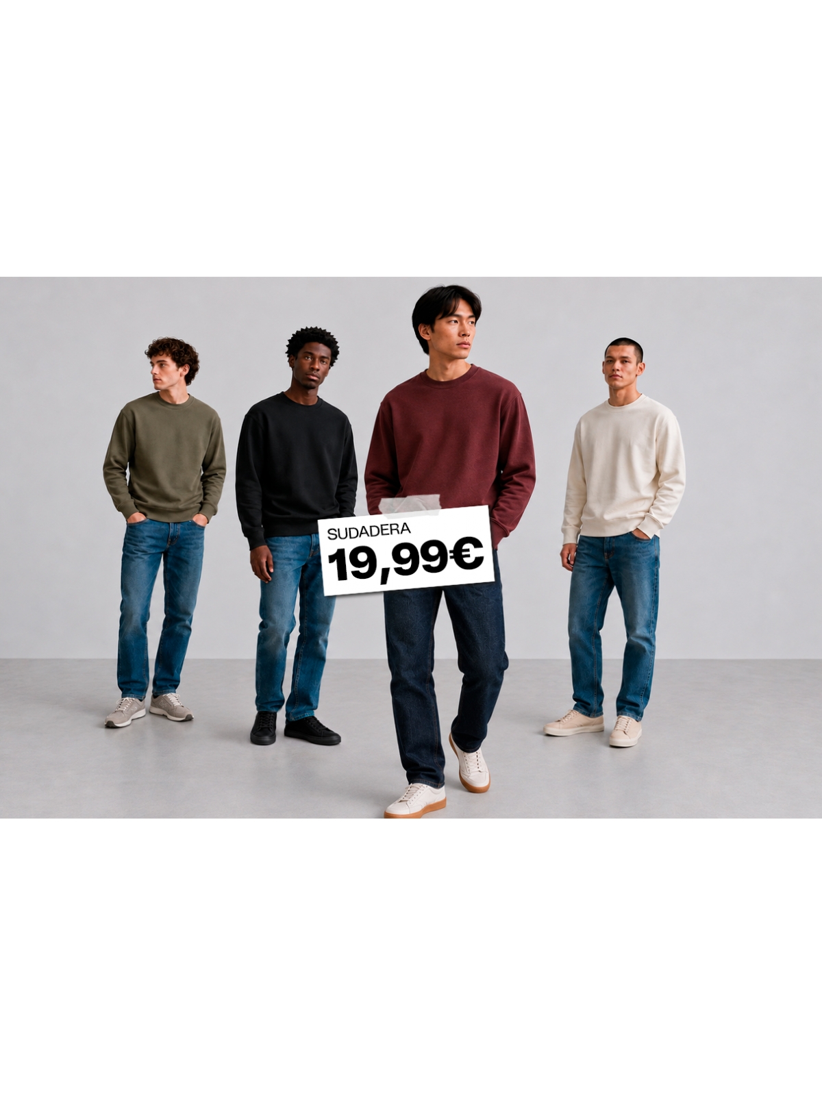 %Extra% %Cover% Sudadera básica oversize granate