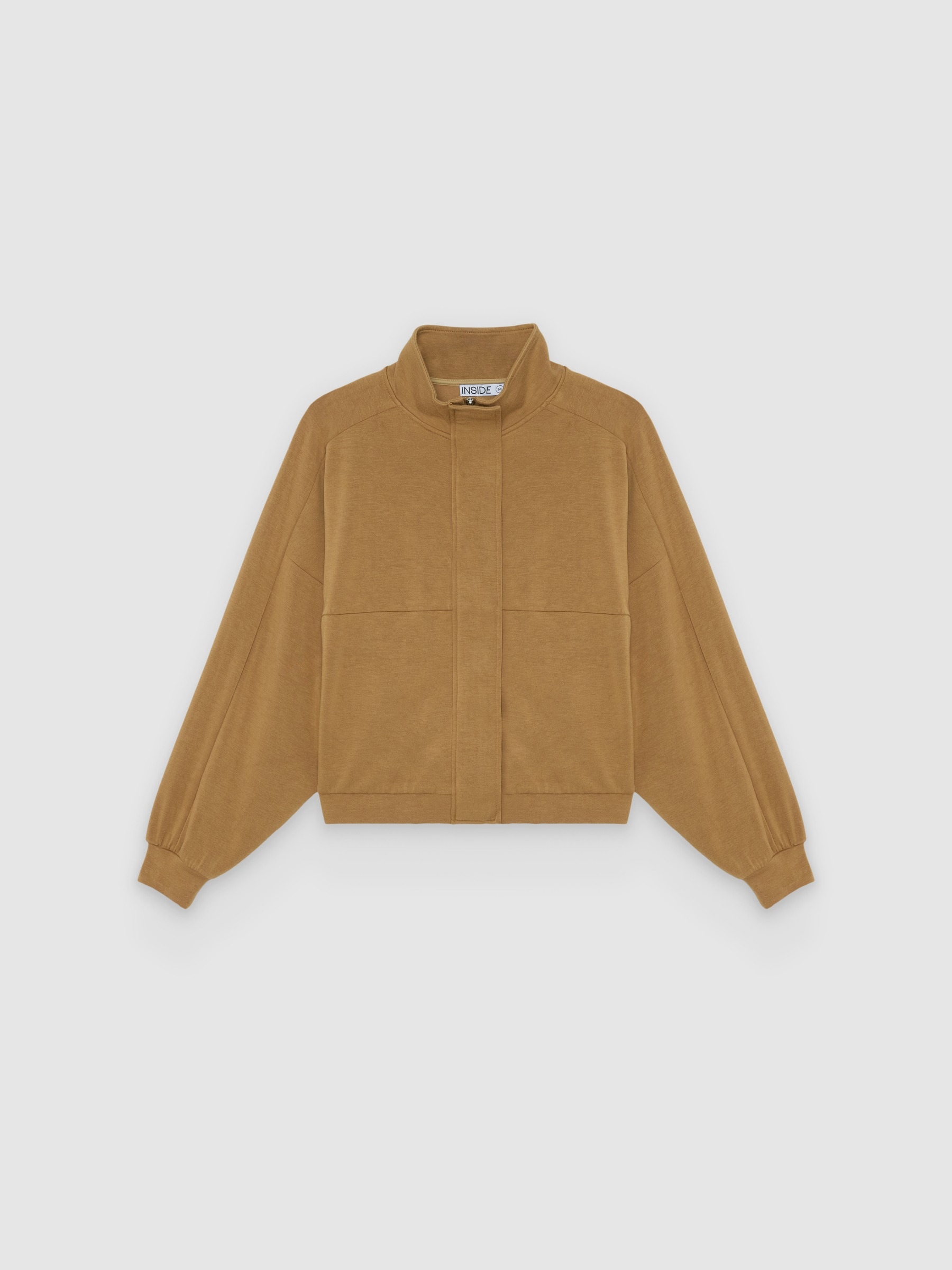  Chaqueta punto soft cuello perkins arena vista frontal