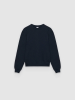 %Pto% Moletom básico oversized azul marinho vista frontal