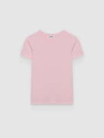 %Pto% Camiseta regular fit modal rosa claro vista frontal